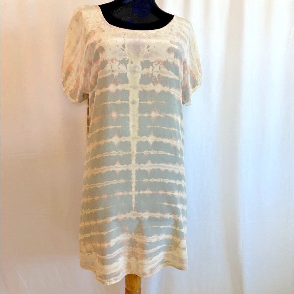 Gypsy 05 Silk Boho Tie Dye Top W/ Lace Strap - Size Small